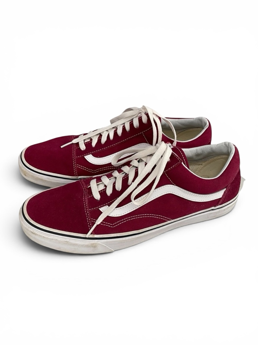 Vans Old Skool Mens Shoes Rumba Red-True White